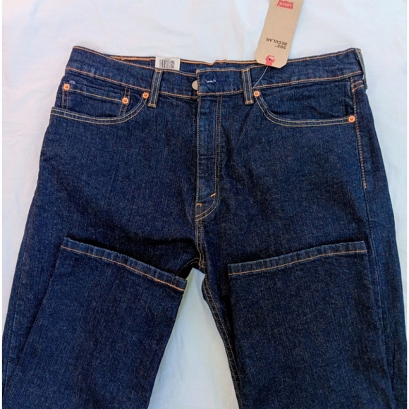 LEVI'S 505 STRAIGHT LEG MEN'S JEANS PANTS BLUE SIZE 36 - Picture 5 of 6